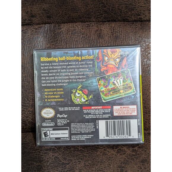 Zuma's Revenge (Nintendo DS, 2012) Brand New Factory Sealed - Picture 2 of 3